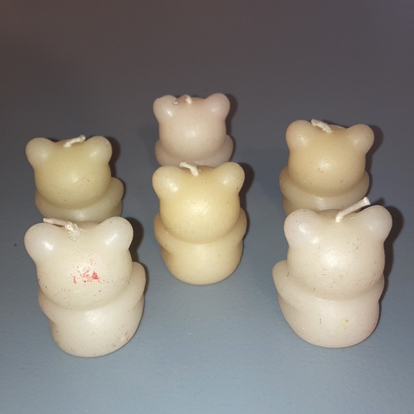 Lot of 6 Vintage Teddy Bear Candles - Picture 4 of 4